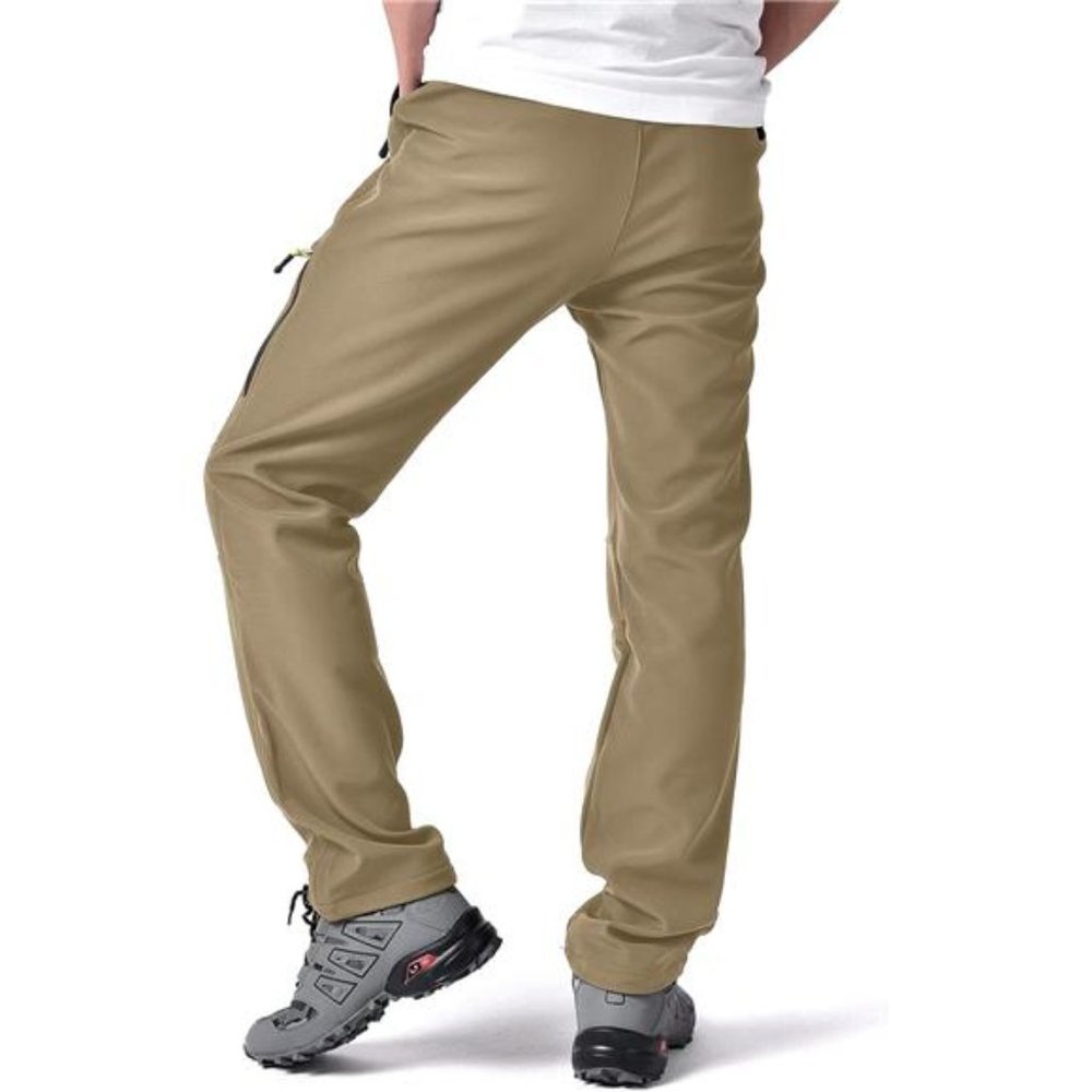 Men's Hiking Snow Pants Winter Insulated Fleece lined Outdoor Water Repellent - Picture 4 of 7